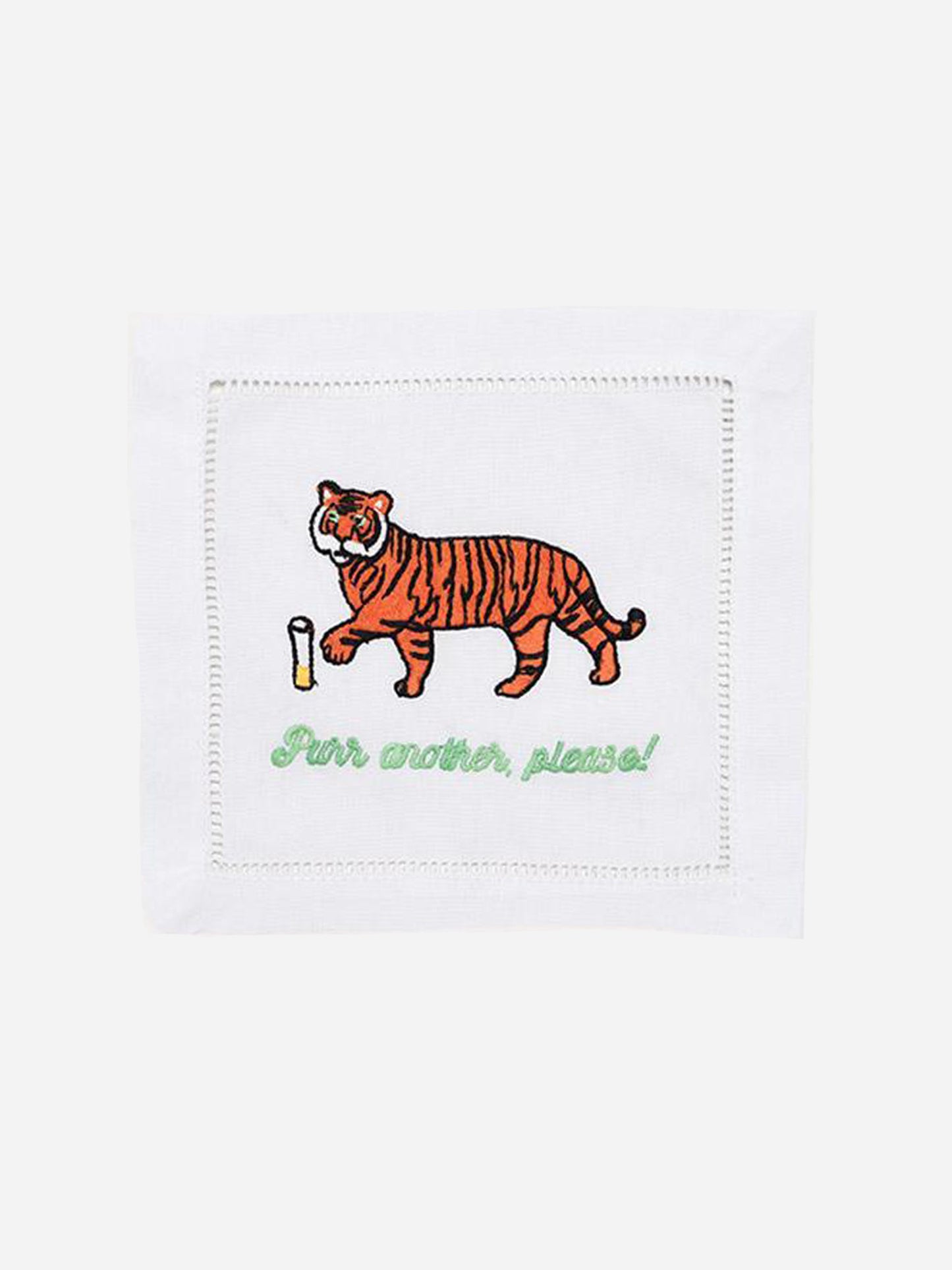 August Morgan Purr Another, Please Cocktail Napkin Set - Saint Bernard
