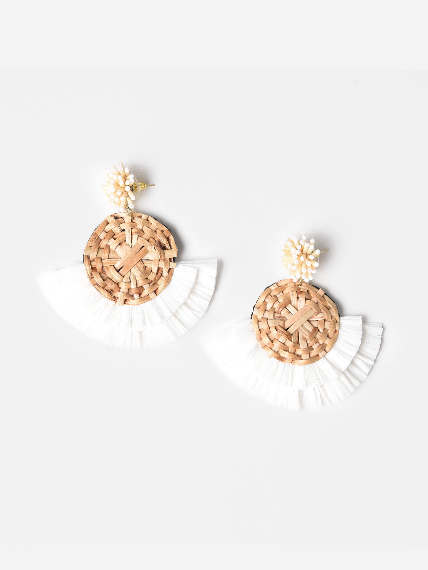 Oliphant Rattan Fan Earring - Saint Bernard