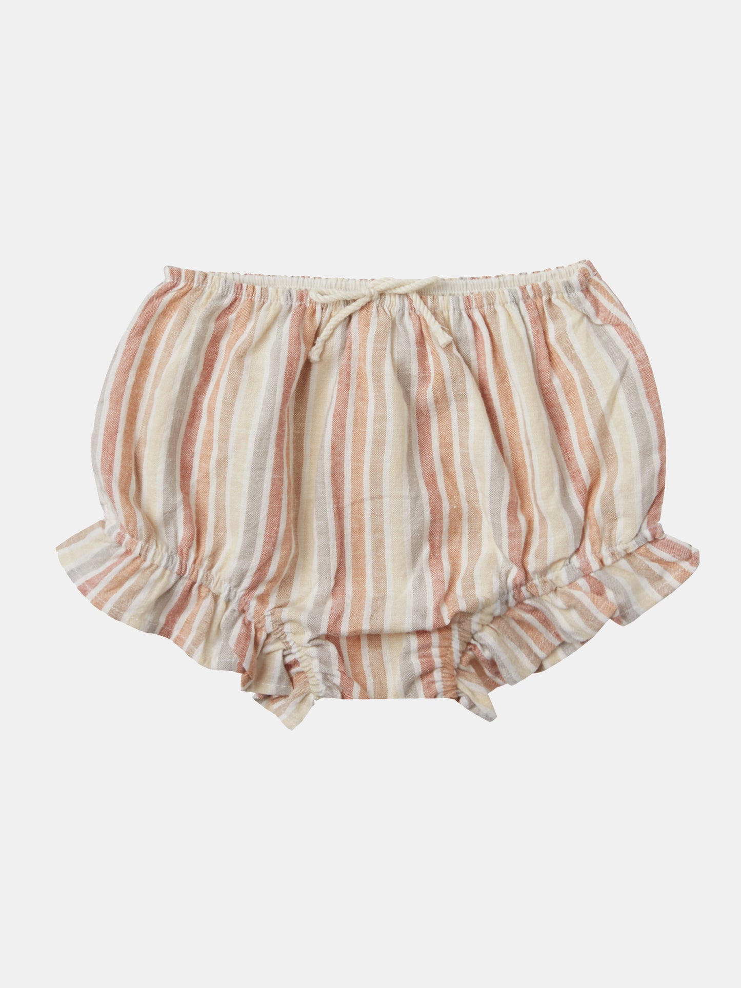 Rylee + Cru Little Girls' Multi-Stripe Flutter Bloomer - Saint Bernard
