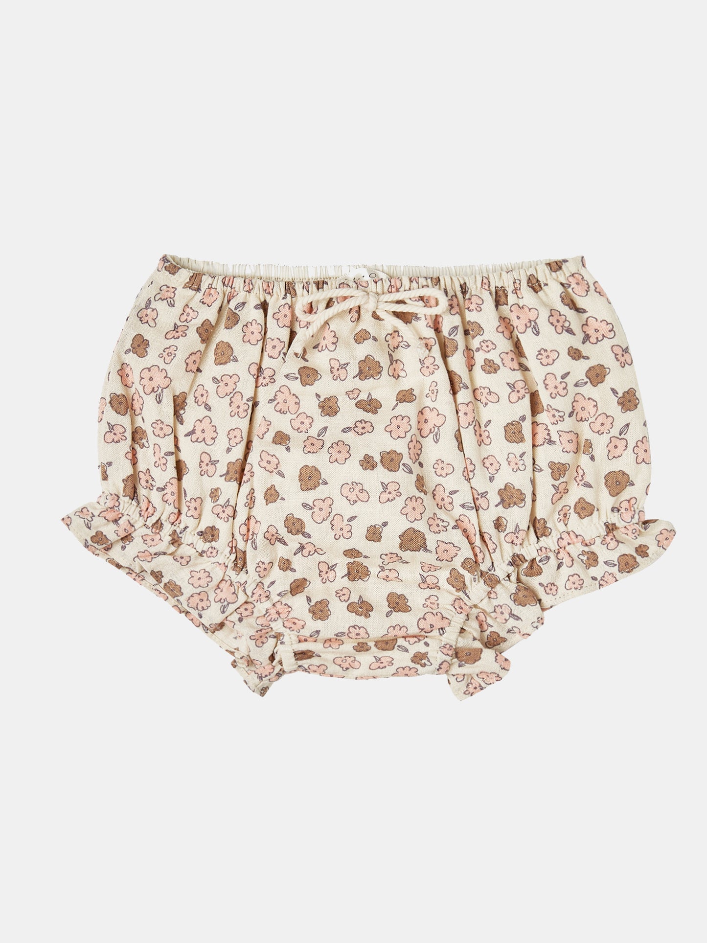 Rylee + Cru Little Girls' Delicate Flower Flutter Bloomer - Saint Bernard