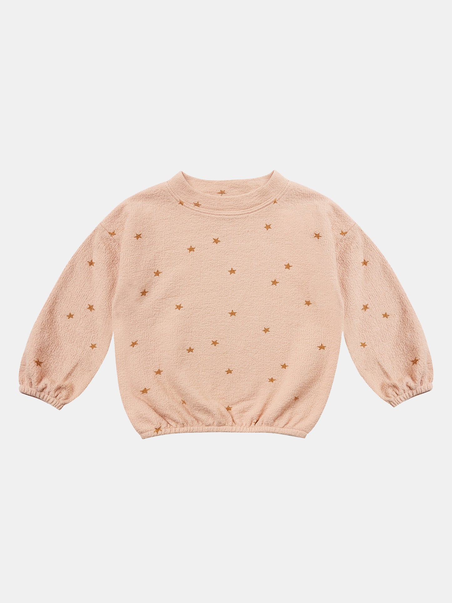 Rylee & Cru Little Girls' Star Slouchy Pullover Sweatshirt - Saint Bernard