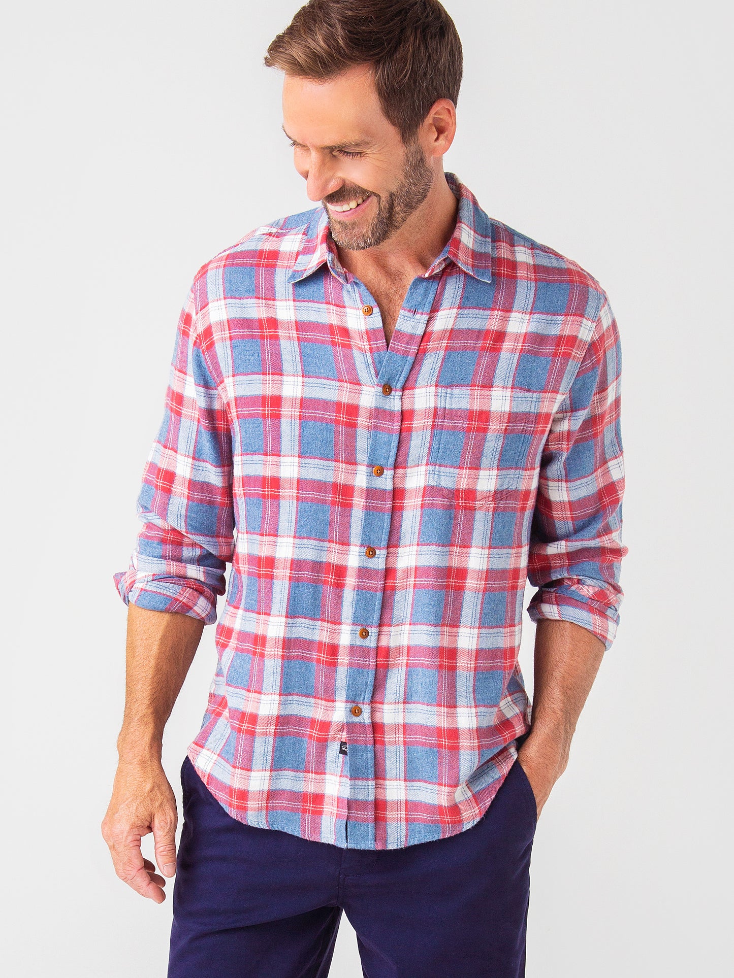 Rails Men's Brushed Lennox Shirt - Saint Bernard