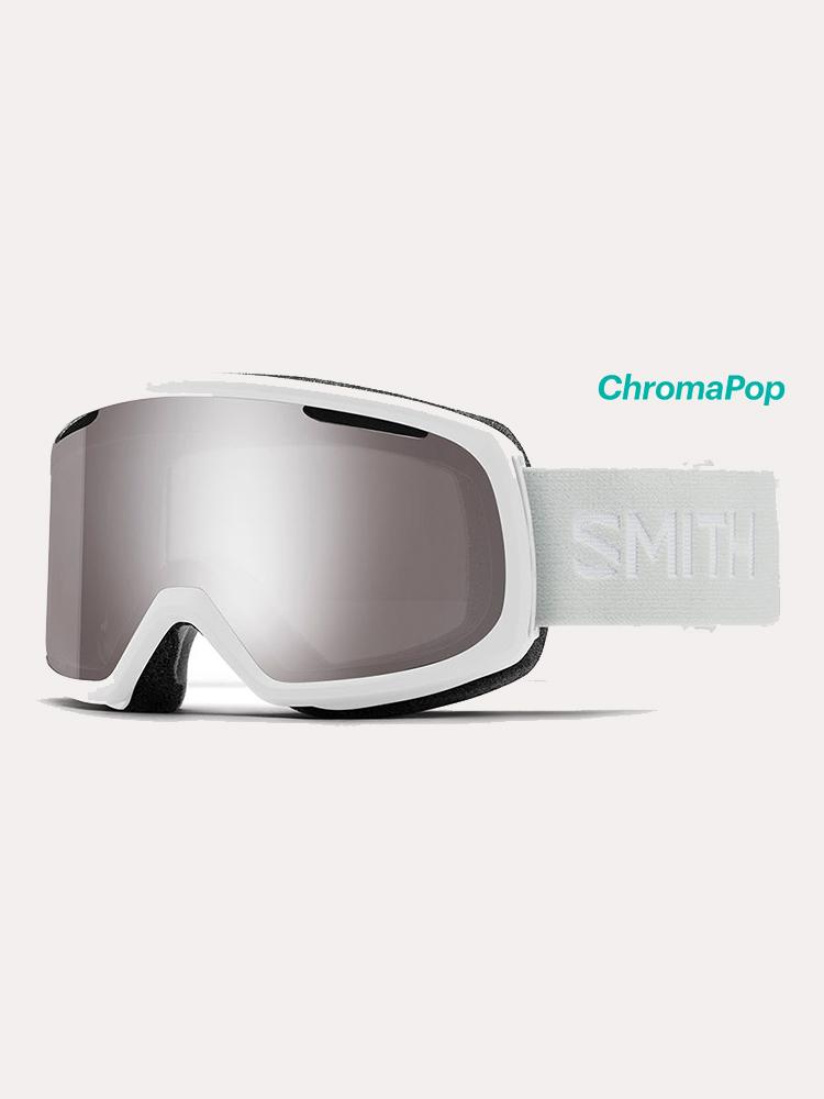 smith white goggles Smith Women's Riot ChromaPop Snow Goggles