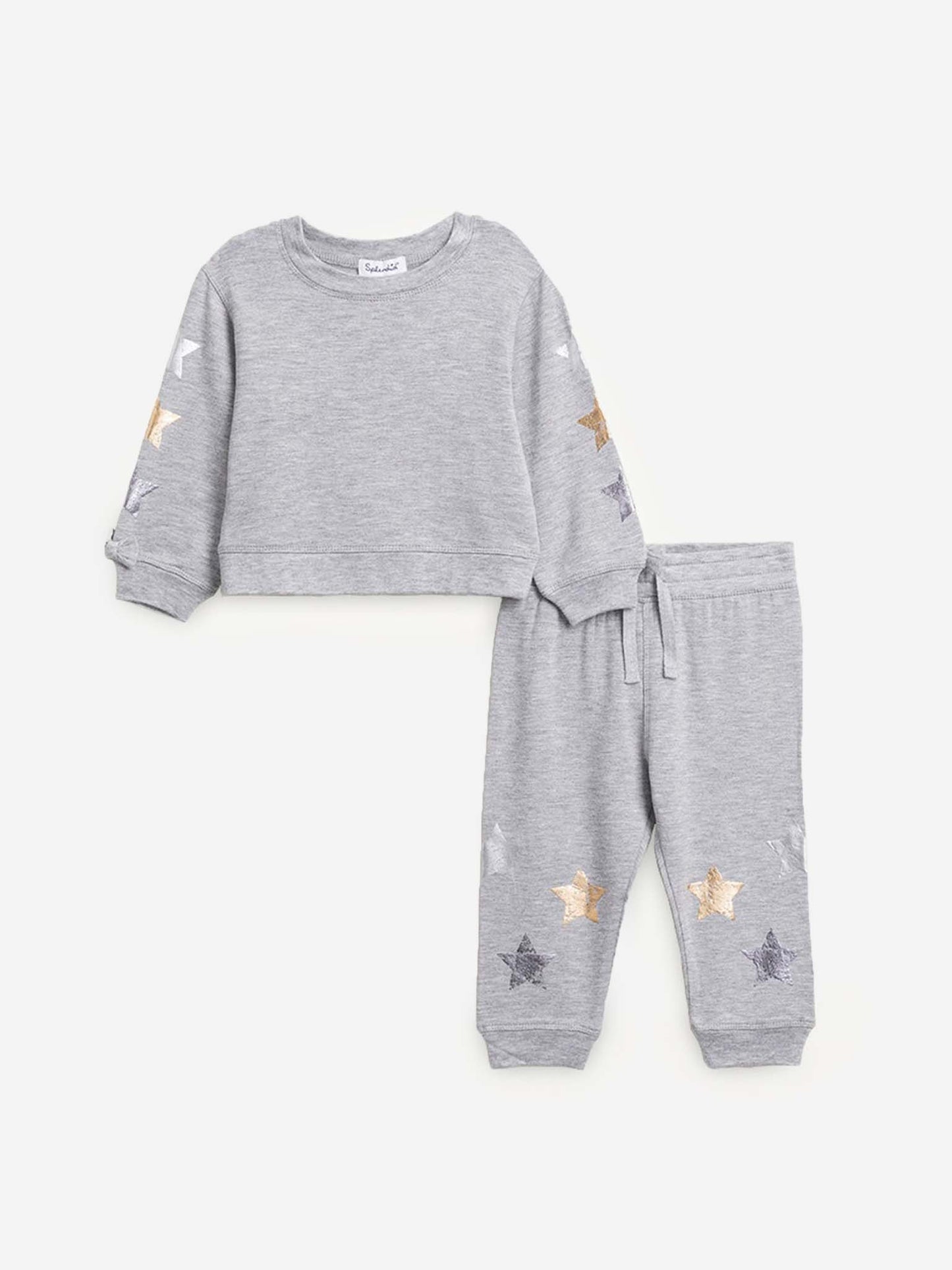 Splendid Little Girls' Multi Metallic Star Set - Saint Bernard