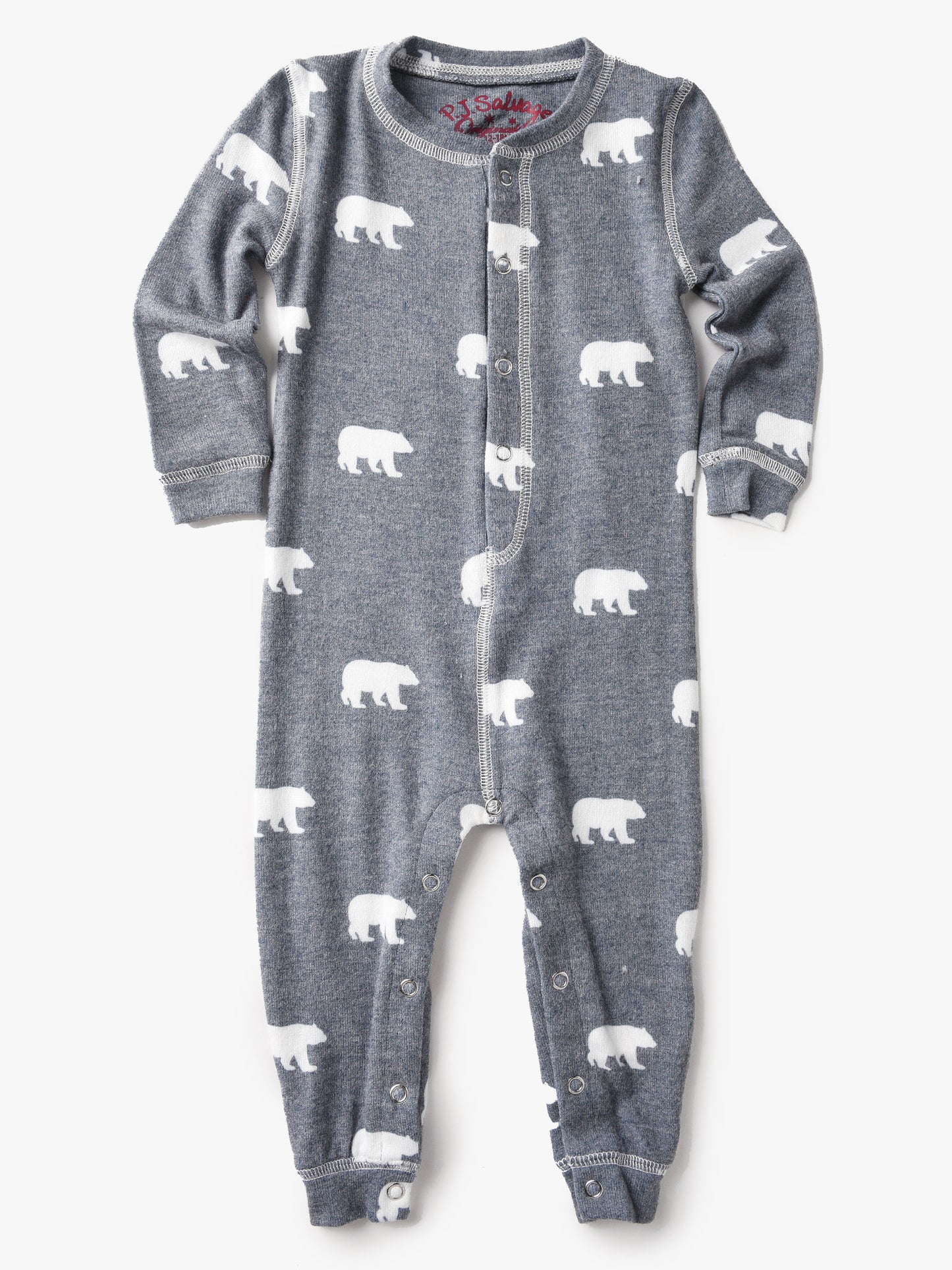 P.J. Salvage Little Kids' Bear Pajama Romper - Saint Bernard