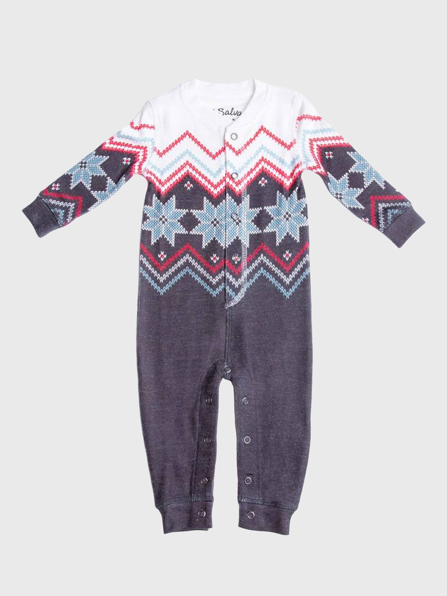 P.J. Salvage Infant Fairisle Romper - Saint Bernard
