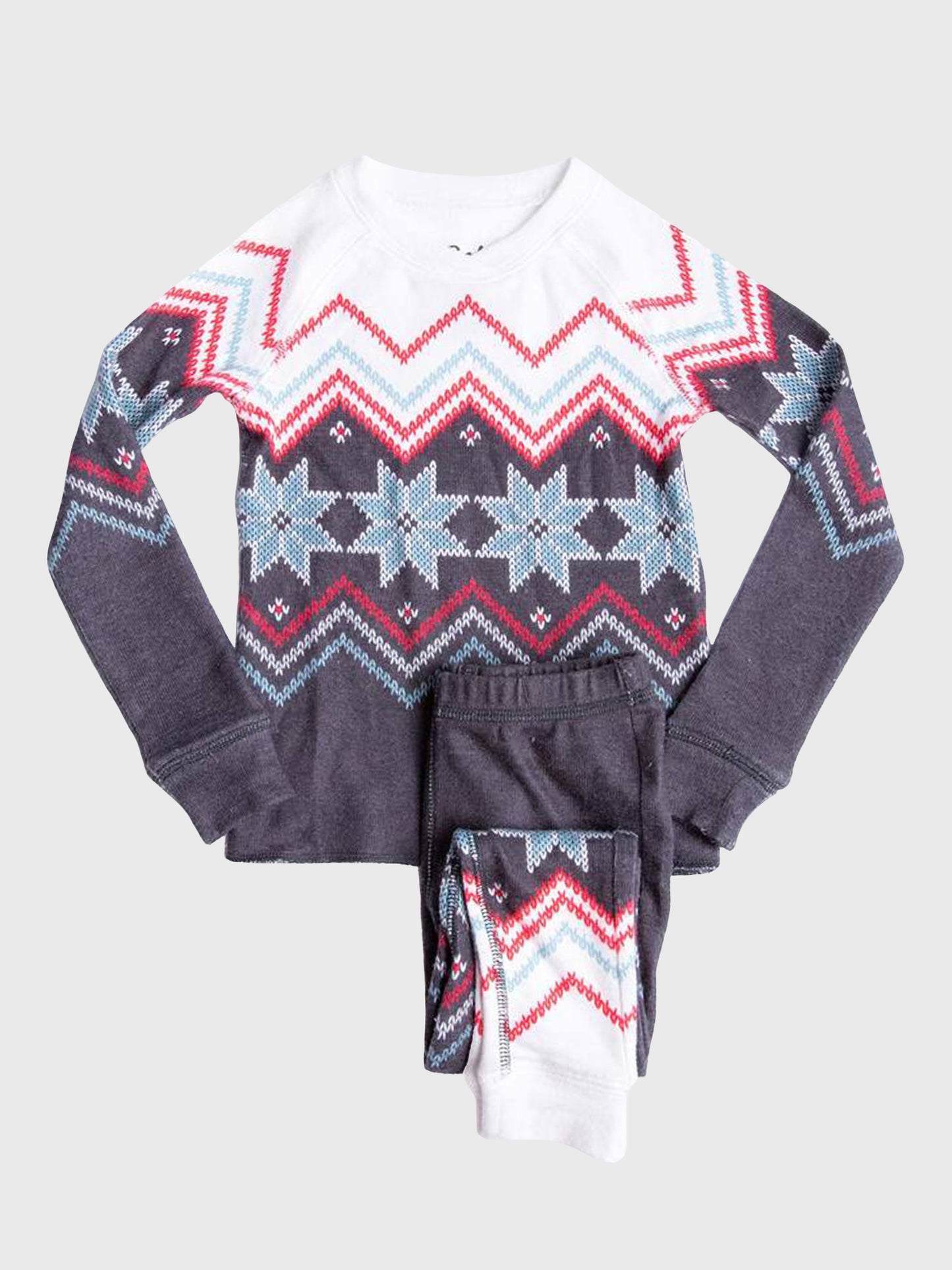 P. J. Salvage Kid's Ski Jam Fairisle Pajamas - Saint Bernard