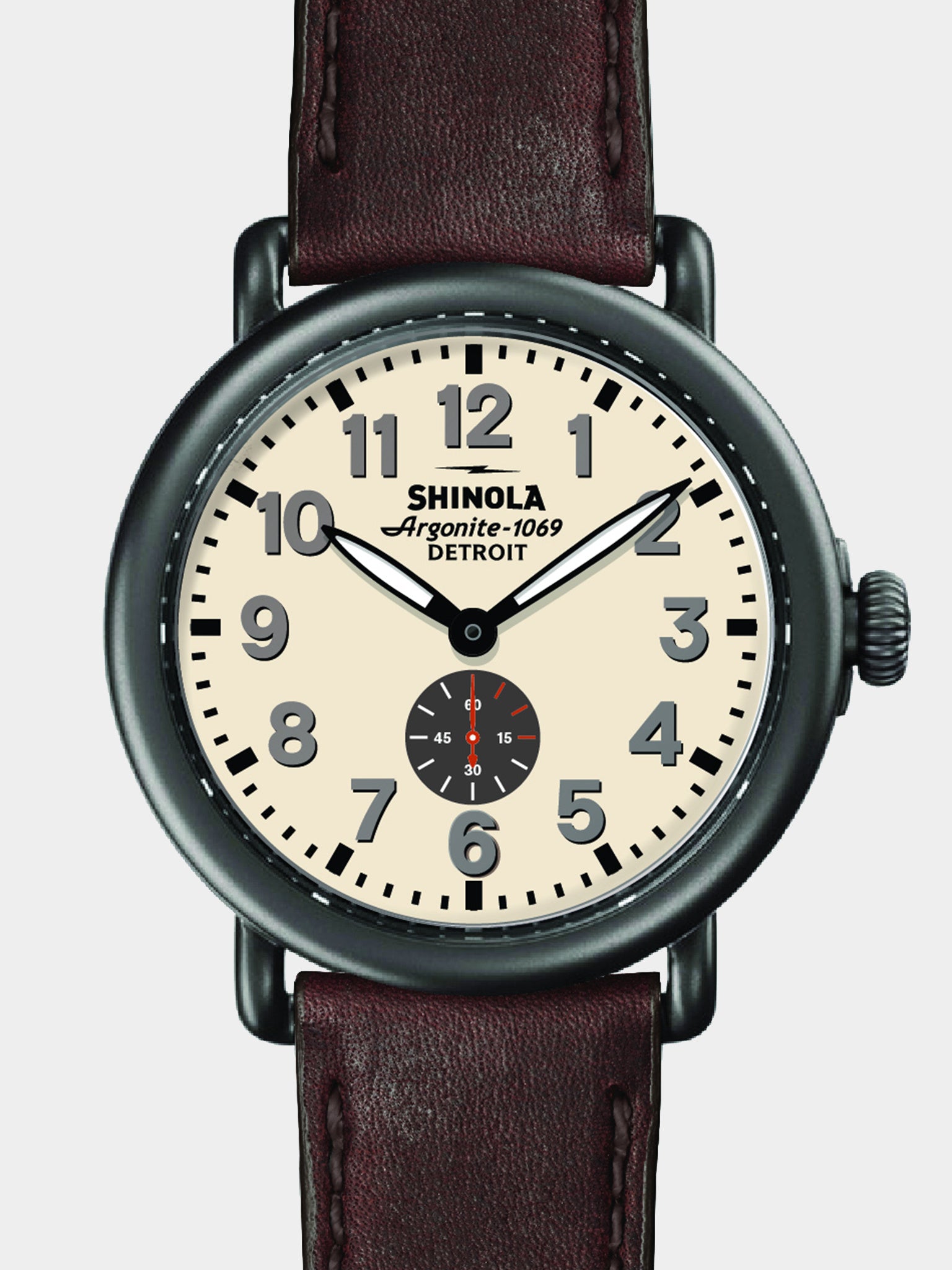 Shinola Men's Runwell Sub-Second 47MM Watch Saint Bernard
