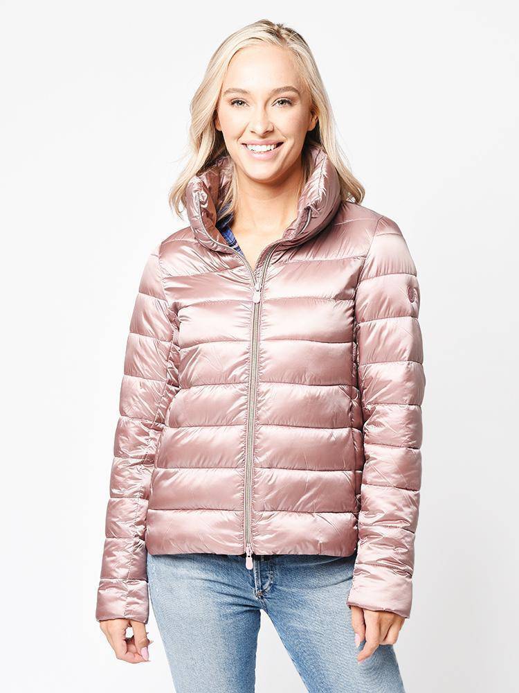 Save The Duck Women's Iris Standing Collar Jacket - Saint Bernard