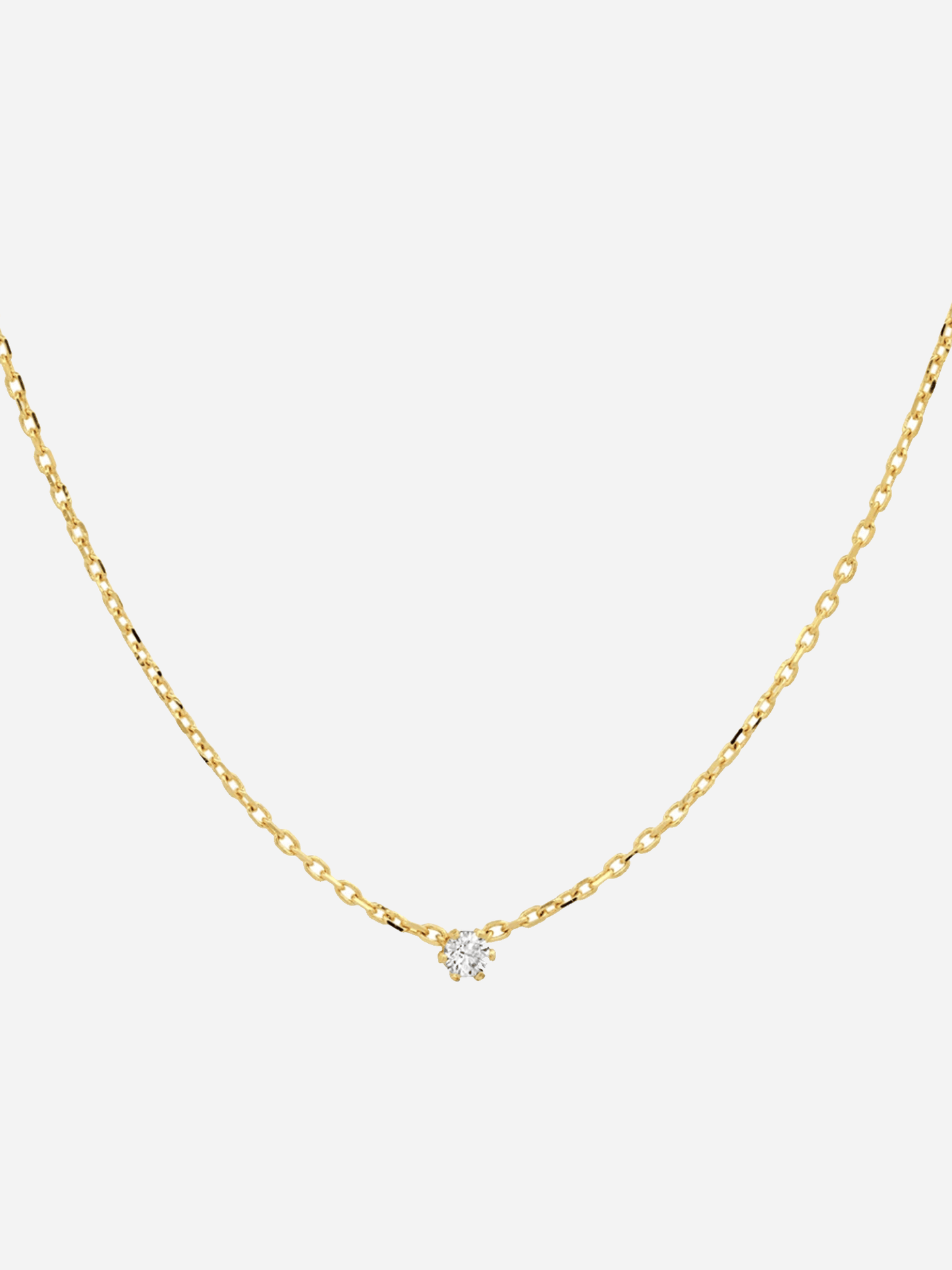 TAI Women's Cubic Zirconia Vermeil Chain Necklace - Saint Bernard