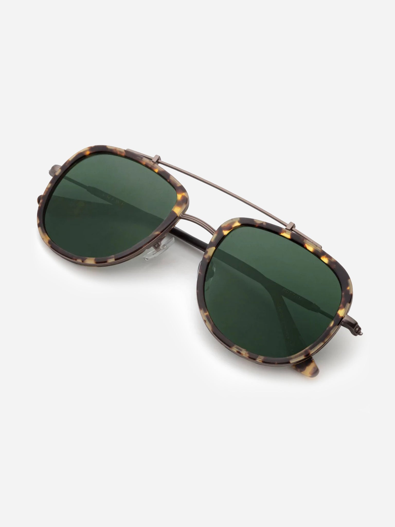 Krewe Breton aviator sunglasses Krewe Breton Sunglasses in Matte Oyster main image 3
