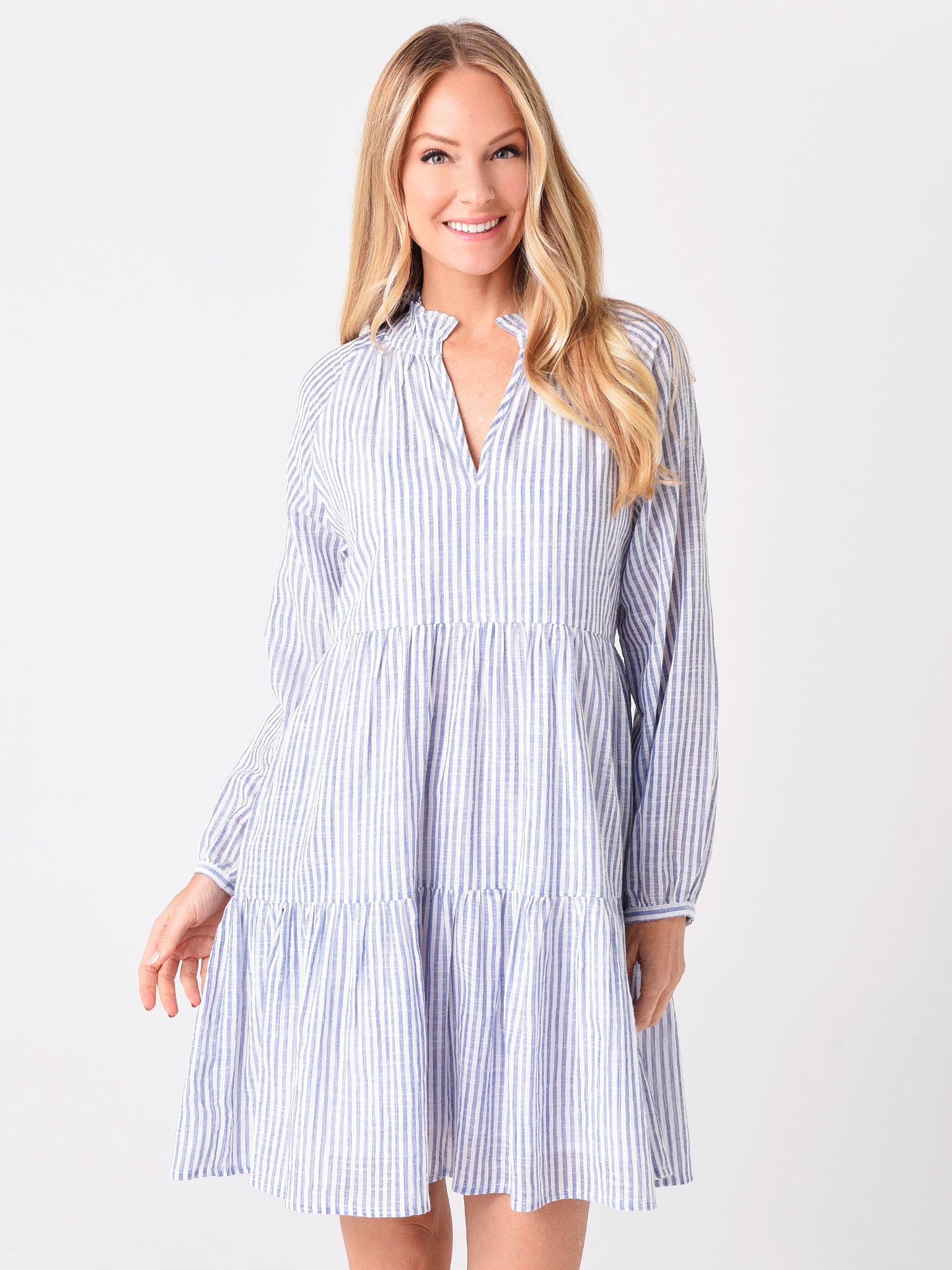 Sundry Women's Stripes Tiered Dress – Saint Bernard