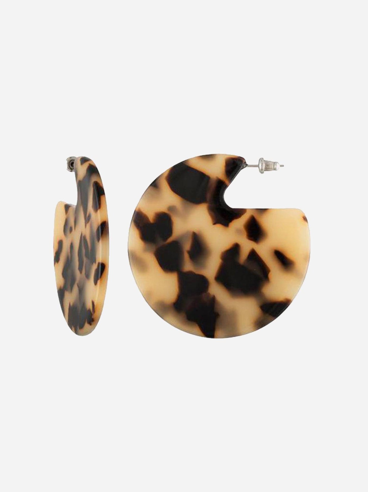 Machete Clare Earrings In Blonde Tortoise - Saint Bernard