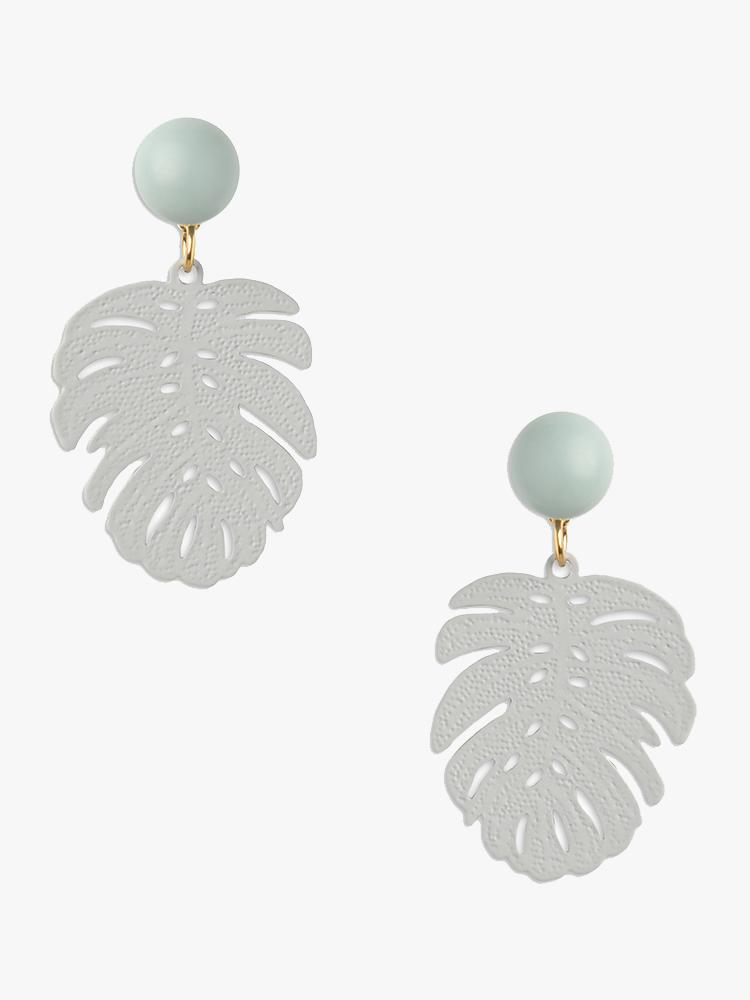 Neely Phelan Mint Monstera Leaf Earring - Saint Bernard