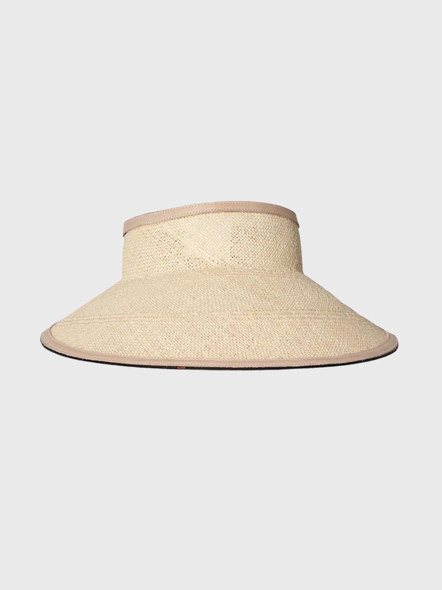 Janessa Leone Cynthia Visor Natural Straw Beige Janessa Leone Cynthia Straw Visor - Bergdorf Goodman main image 4