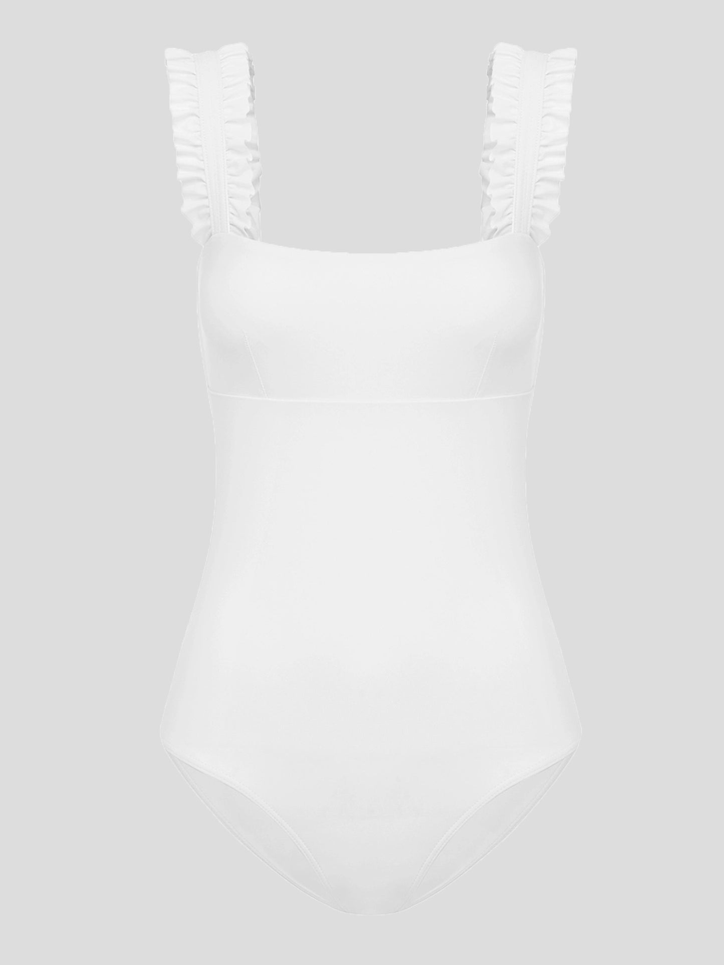 Ephemera Women's Ruffle One-Piece Swimsuit - Saint Bernard