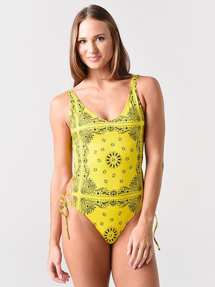 Sian Women's Bandana One-Piece Swimsuit - Saint Bernard
