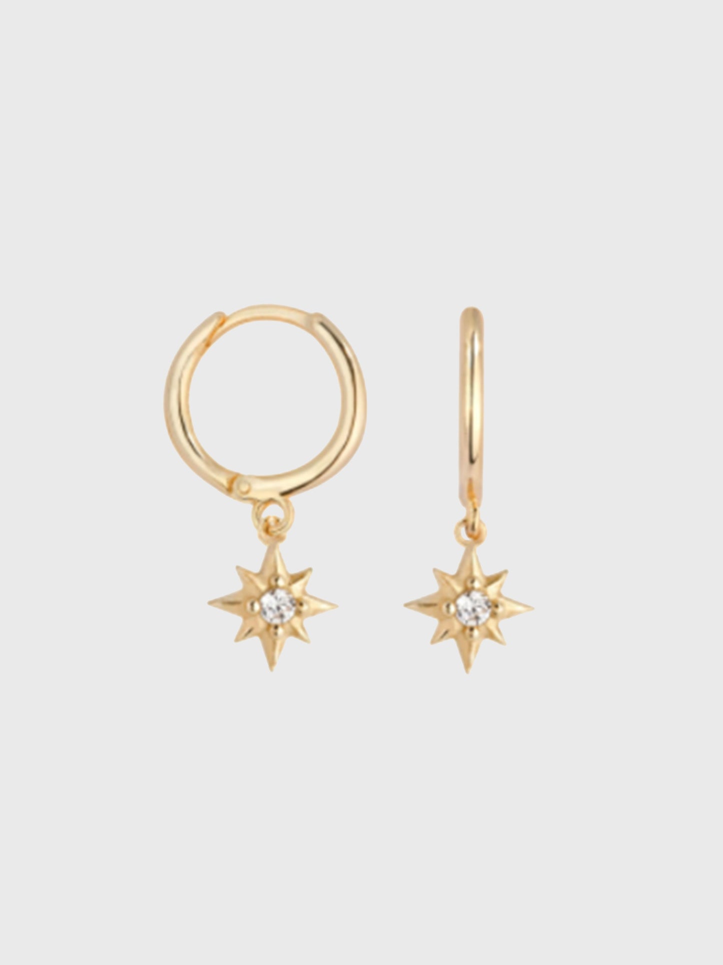 Shashi Starburst Huggie Earring - Saint Bernard