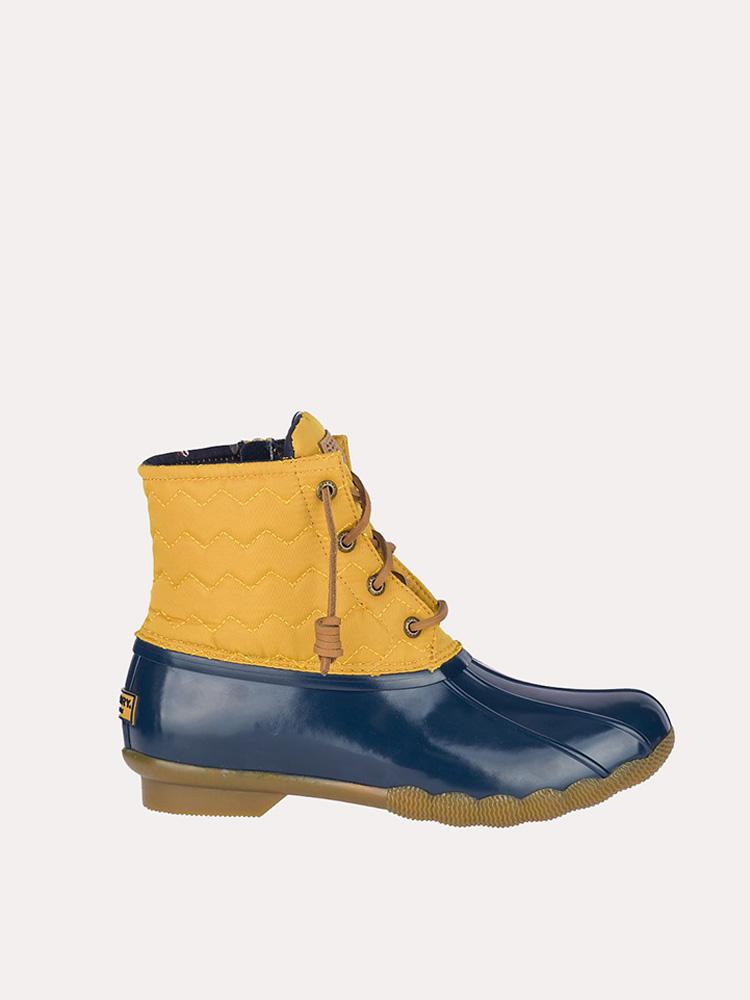 sperry duck boots yellow