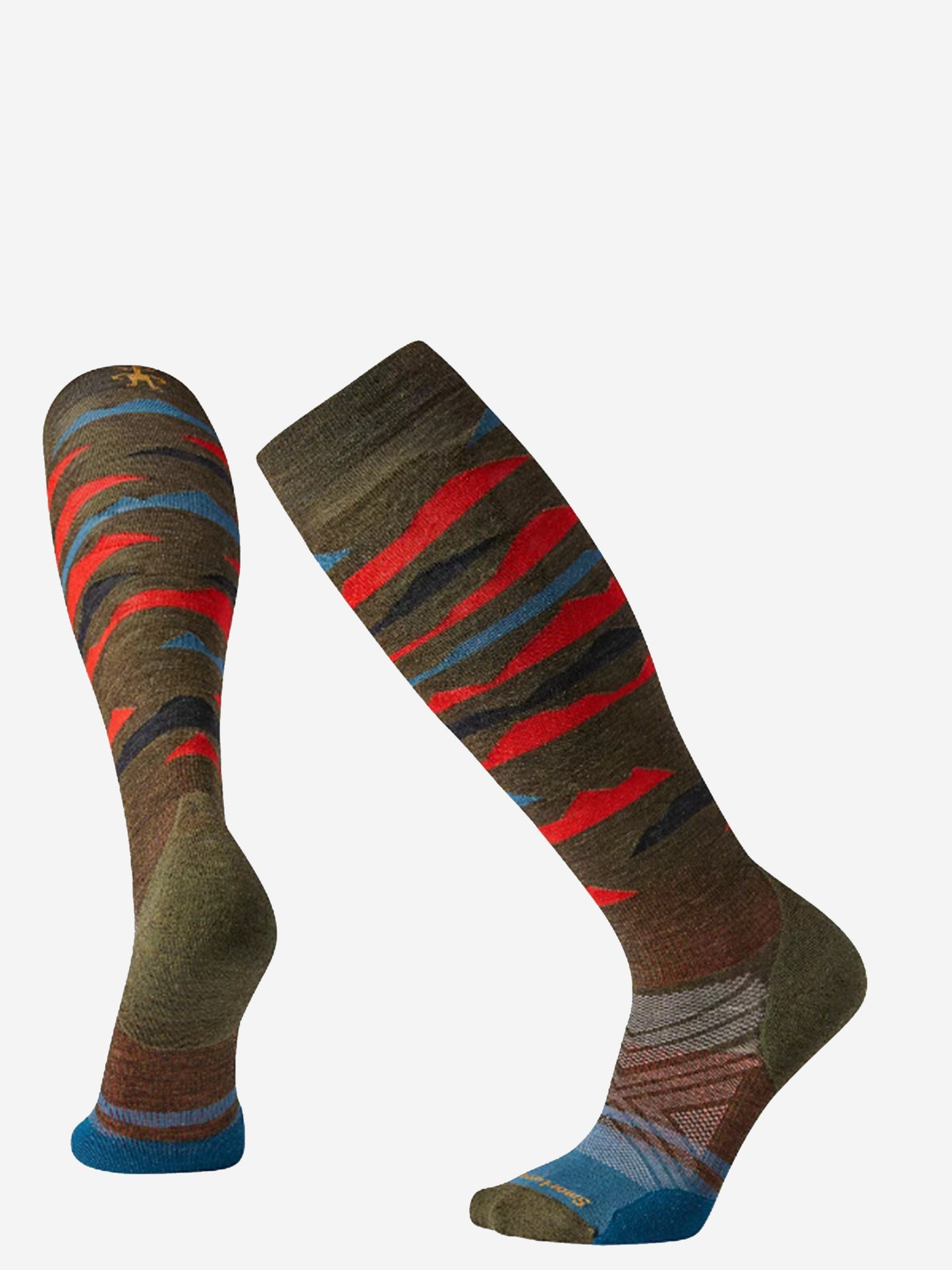Smartwool Men's PhD Ski Light Elite Pattern Sock - Saint Bernard