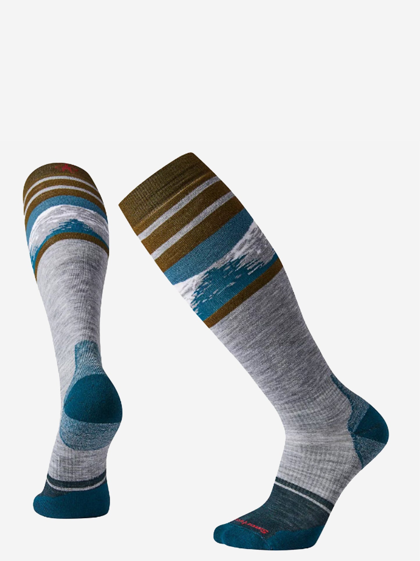Smartwool Men's PhD Snow Light Elite Pattern Sock - Saint Bernard