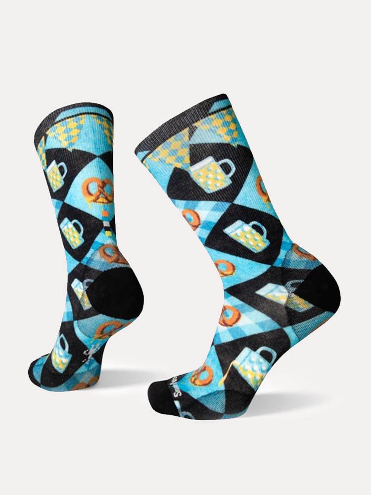 Smartwool Men's Beerfest Print Crew Sock - Saint Bernard