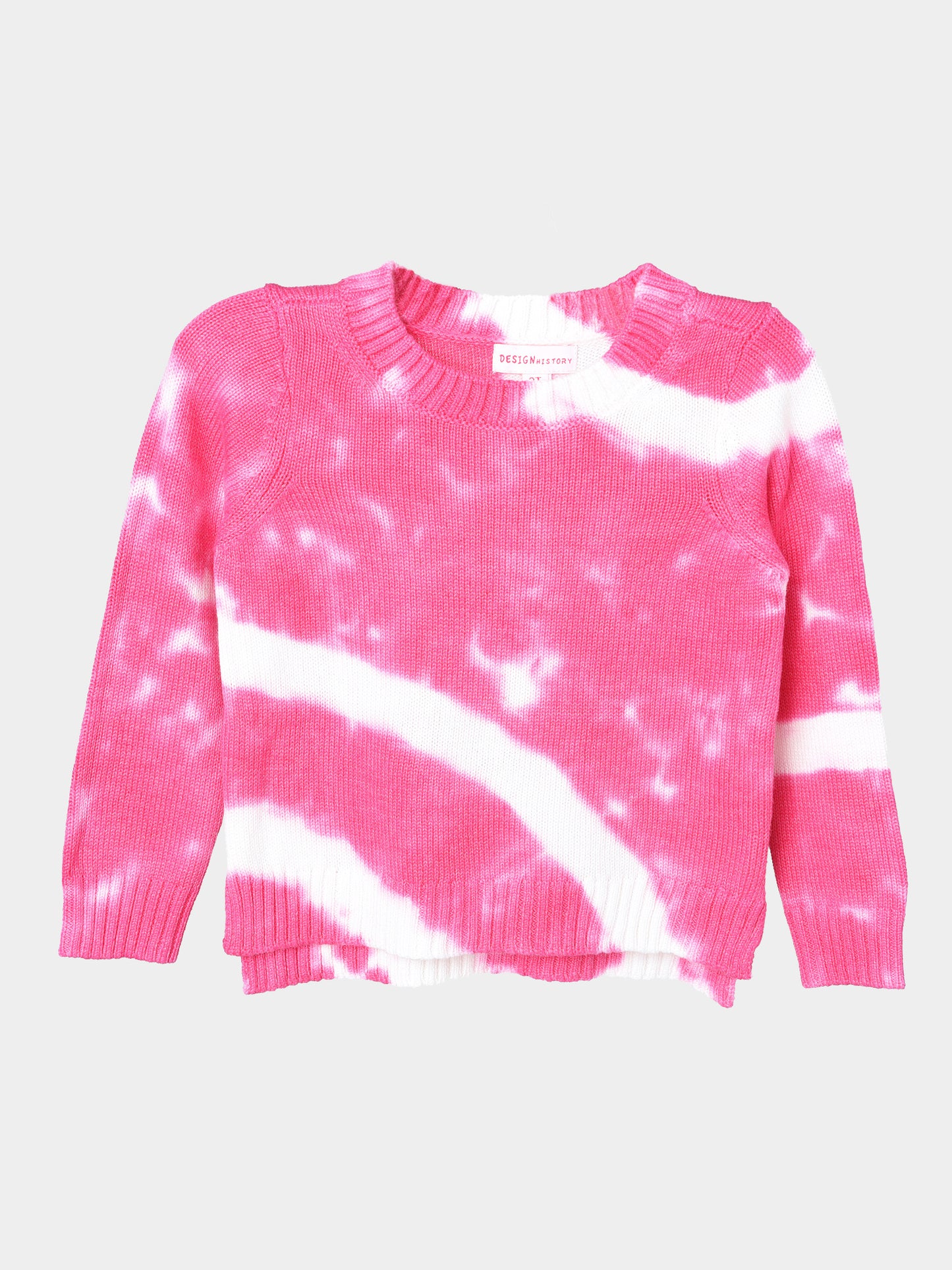 Design History Little Girls' Long Sleeve Hi Low Sweater - Saint Bernard