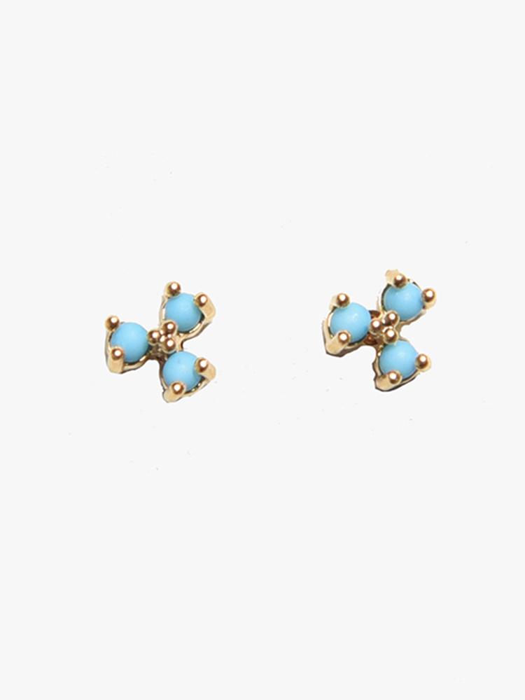 Tai Turquoise Cluster Stud Earring - Saint Bernard