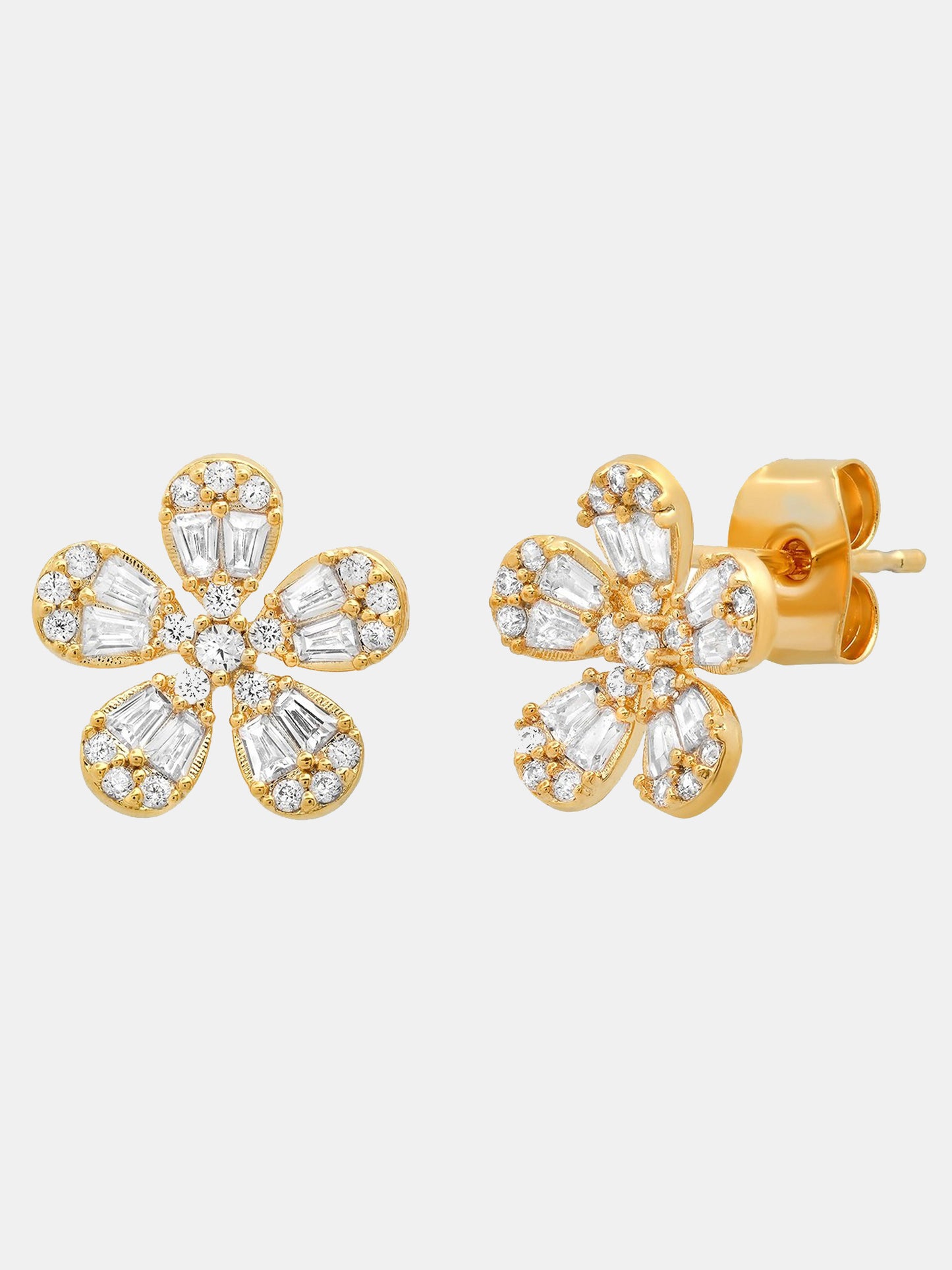 Tai CZ Encrusted Flower Studs - Saint Bernard