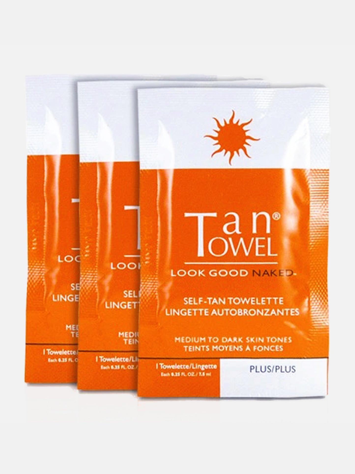 Tan Towel Half Body Plus Tan Towelette - Saint Bernard