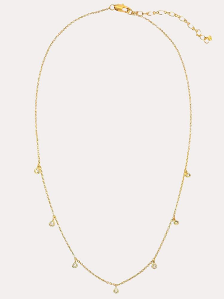 Tai CZ Charm Necklace - Saint Bernard