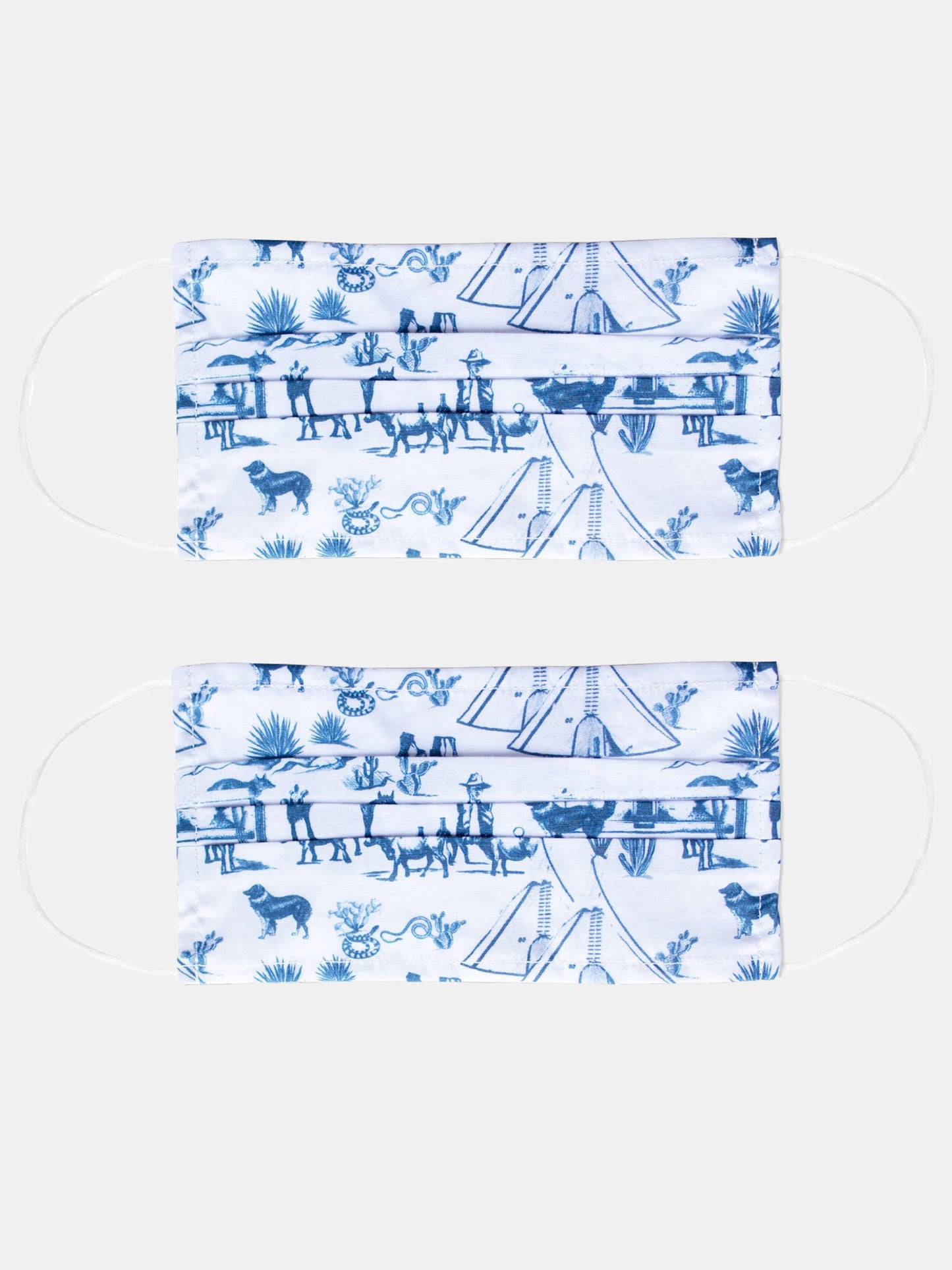 Katie Kime Toile Face Mask - Saint Bernard