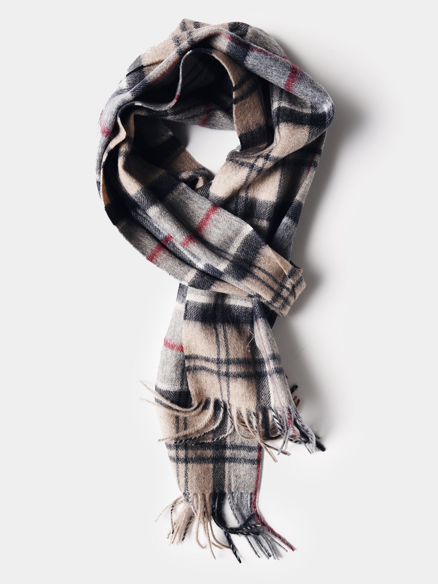 Barbour Merino Cashmere Tartan Scarf - Saint Bernard