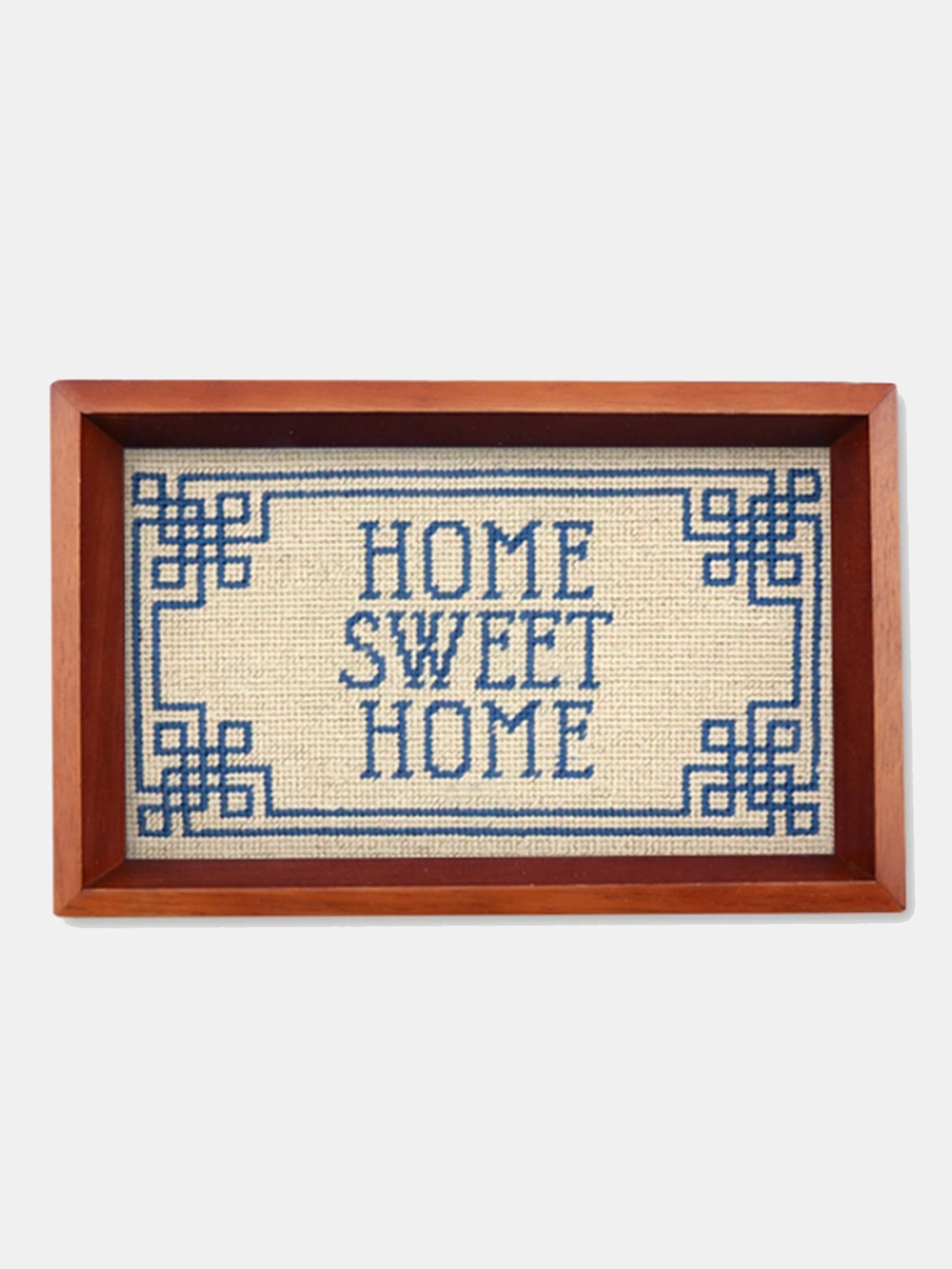 Smathers & Branson Home Sweet Home Needlepoint Valet Tray - Saint Bernard
