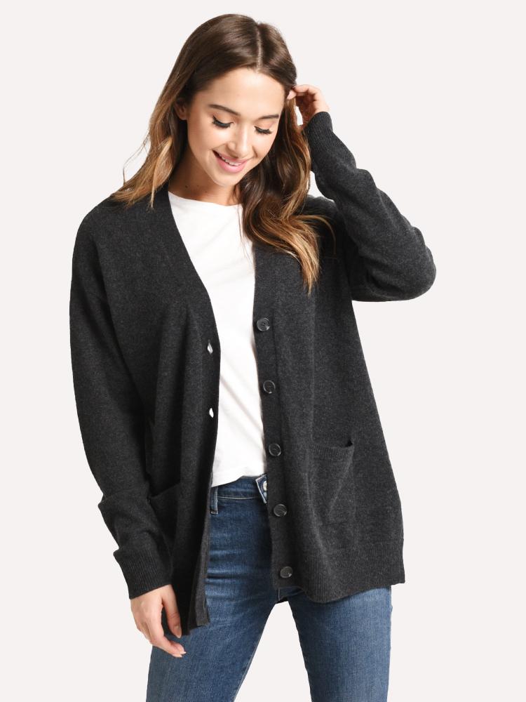 Naadam Cashmere Boyfriend Cardigan - Saint Bernard