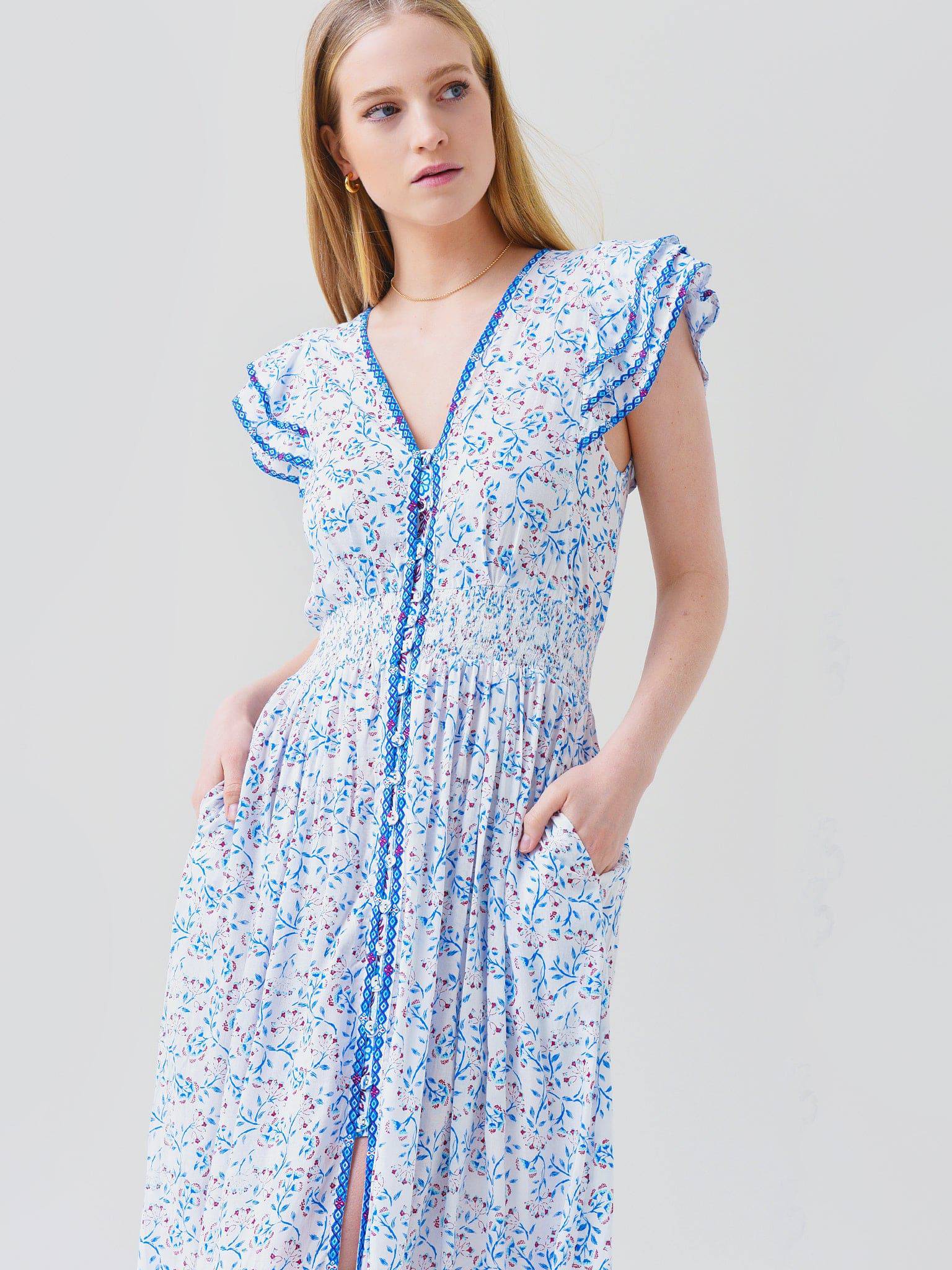Poupette St Barth Women's Della Midi Dress Poupette St Barth Women's Della Midi Dress