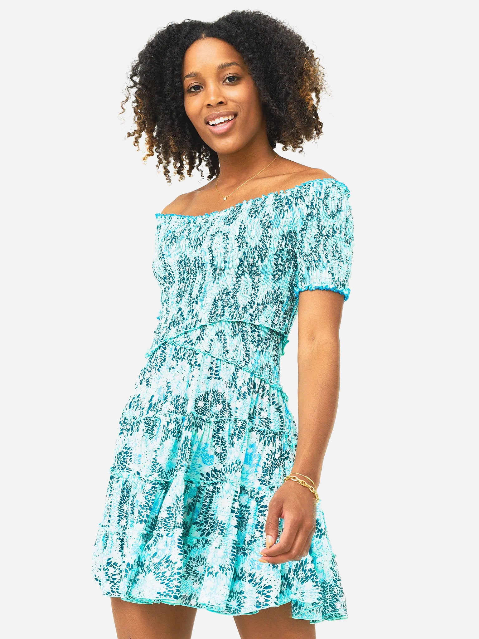 knee length dresses for ladies Poupette St Barth Women's Soledad Mini Dress