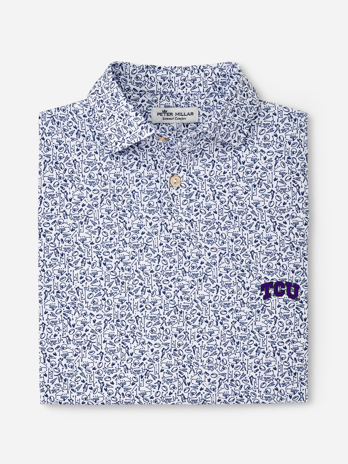 Peter Millar Youth Collegiate Boys' Gameday Performance Jersey Polo - Saint Bernard