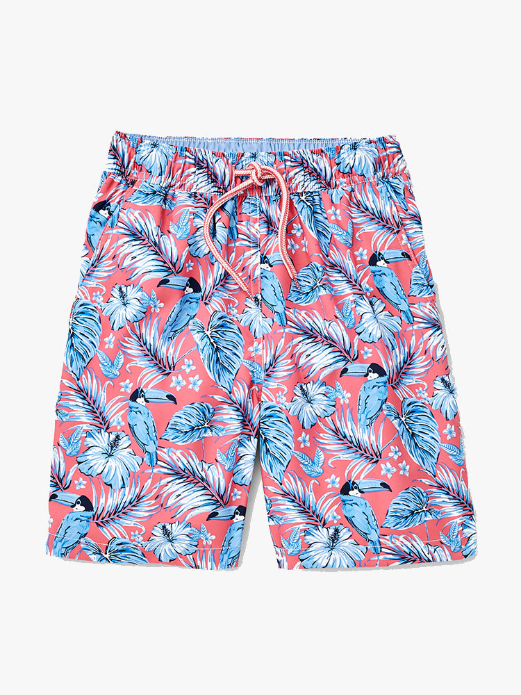 Peter Millar Youth Collection Boys' Toucanopy Swim Trunk - Saint Bernard