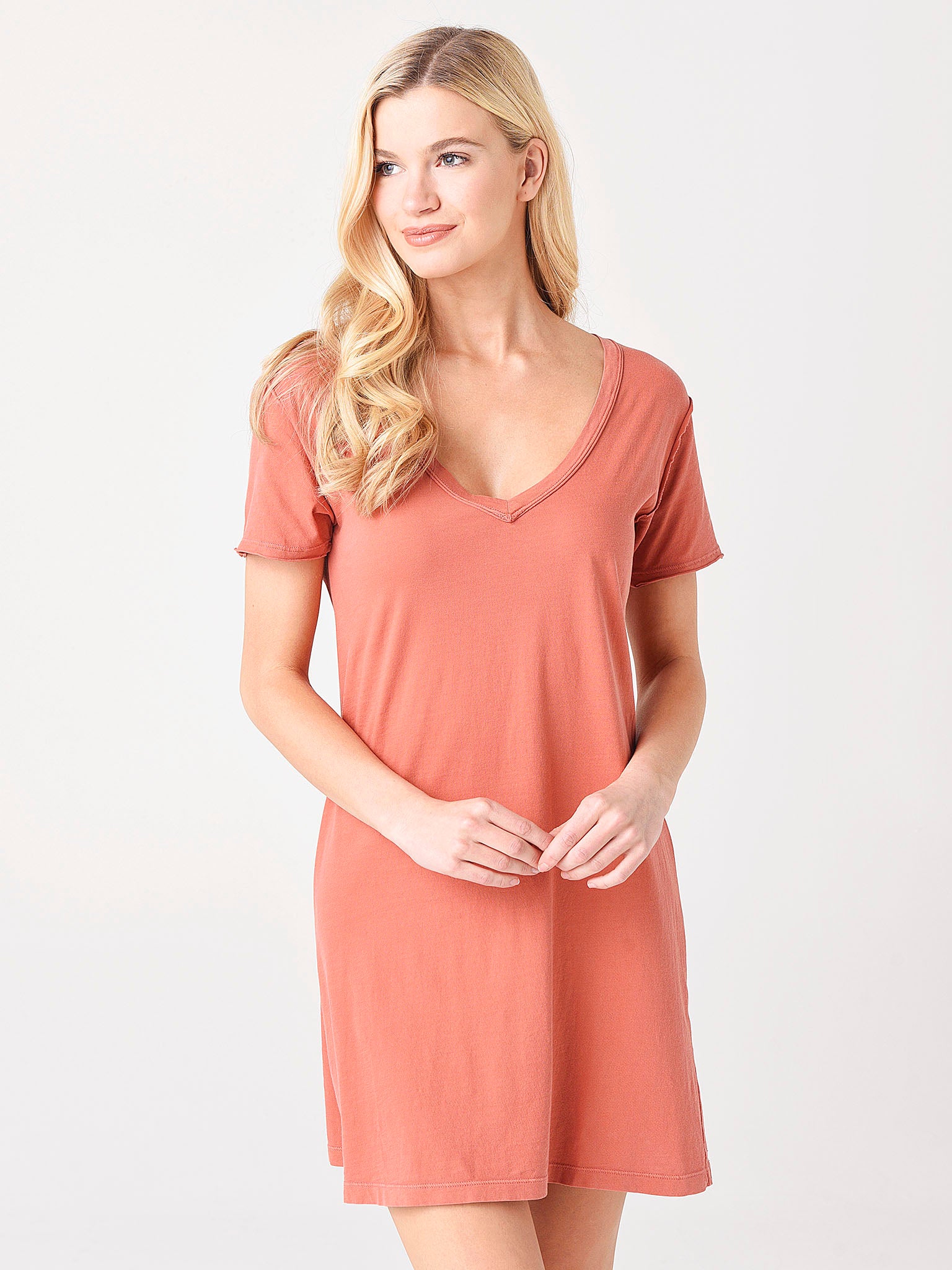 white christmas dresses Women's Cotton T-Shirt Dress White / XL main image 0
