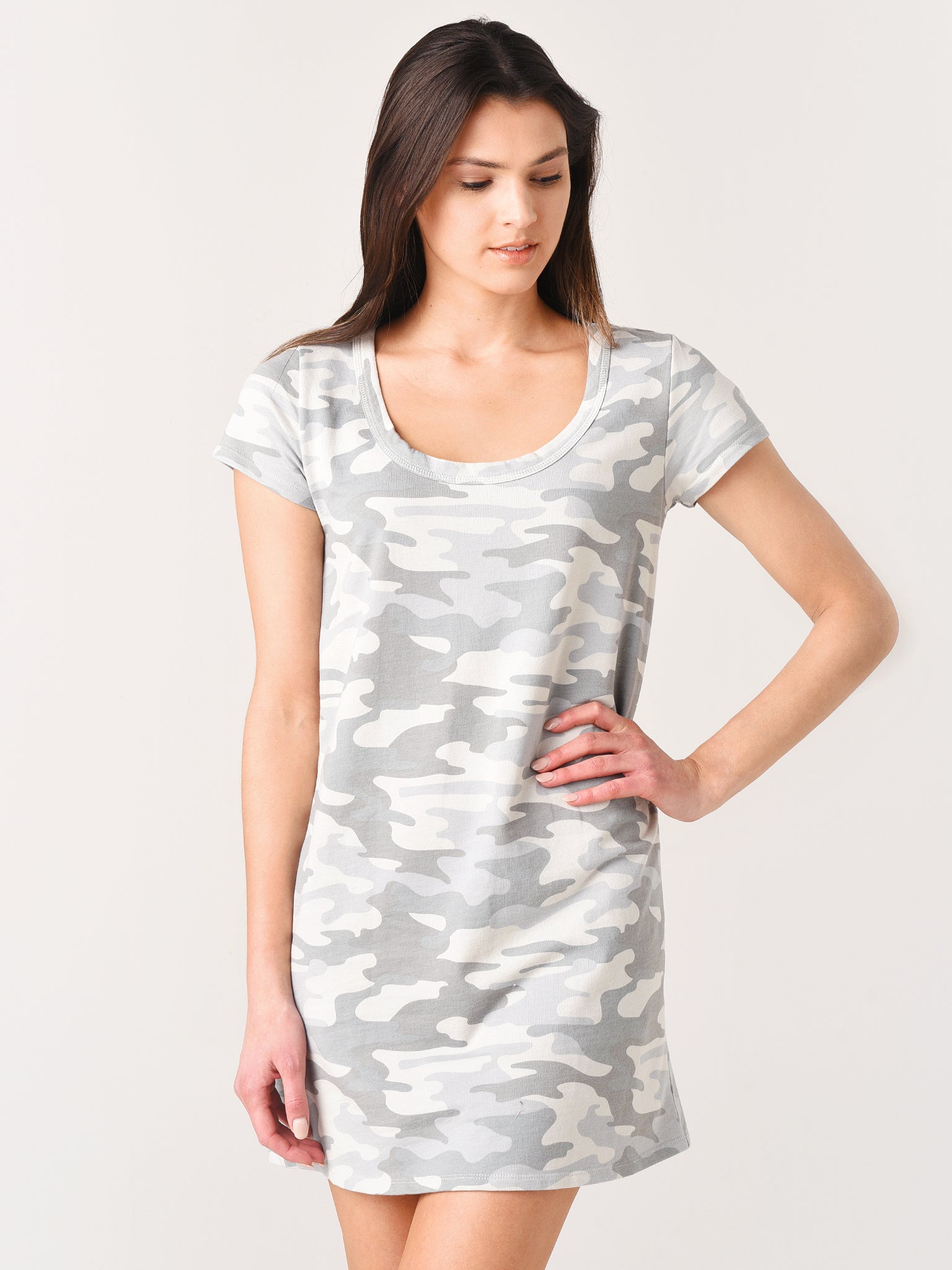 Z Supply Women's Payton Camo Tee Dress Saint Bernard Z Supply Women's Payton Camo Tee Dress Saint Bernard