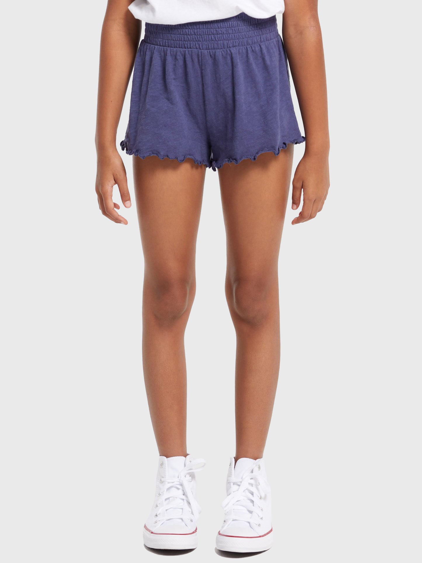 Z Supply Girls’ Emery Smocked Short - Saint Bernard