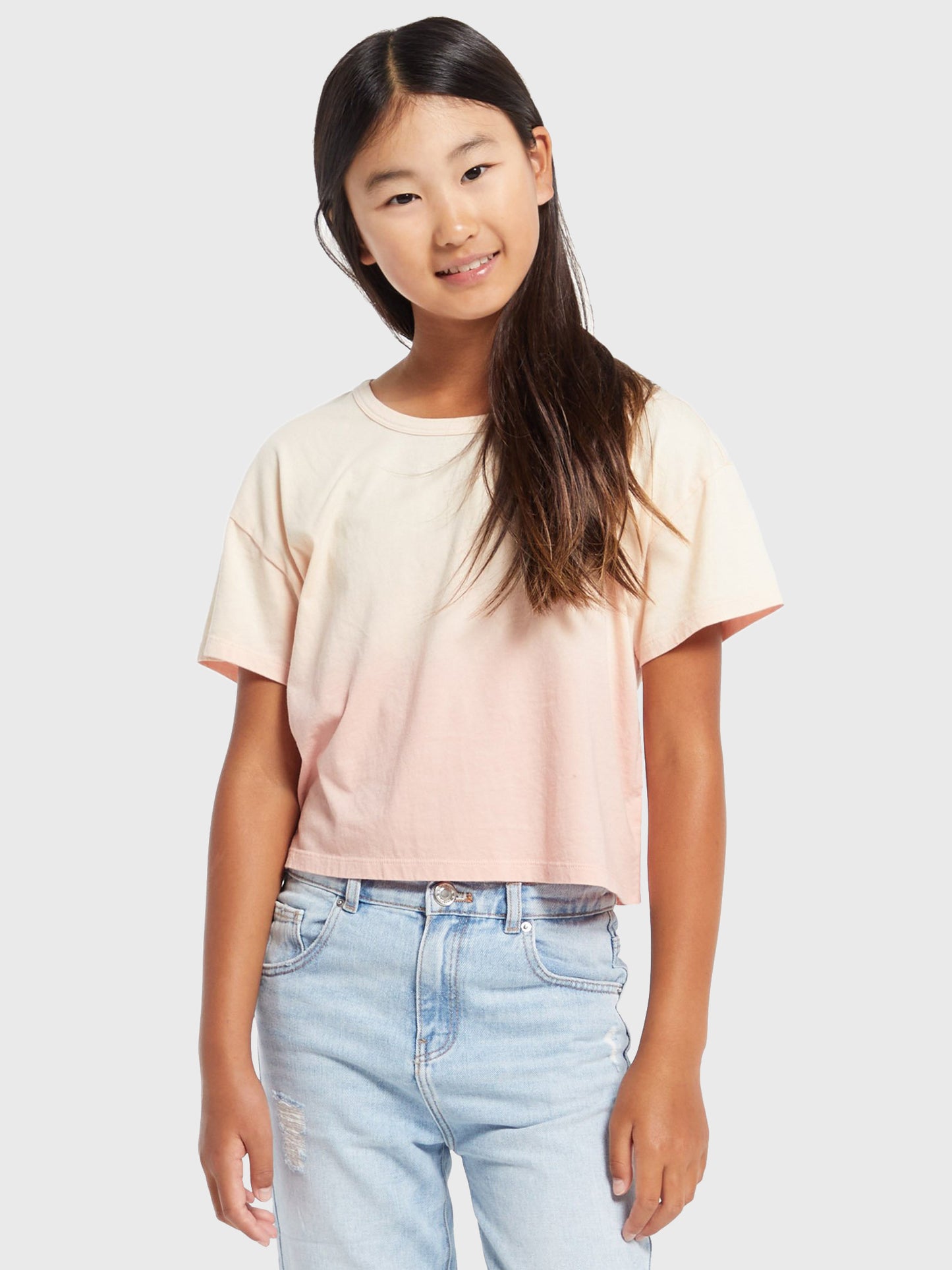 Z Supply Girls' Nattie Organic Ombre Tee - Saint Bernard