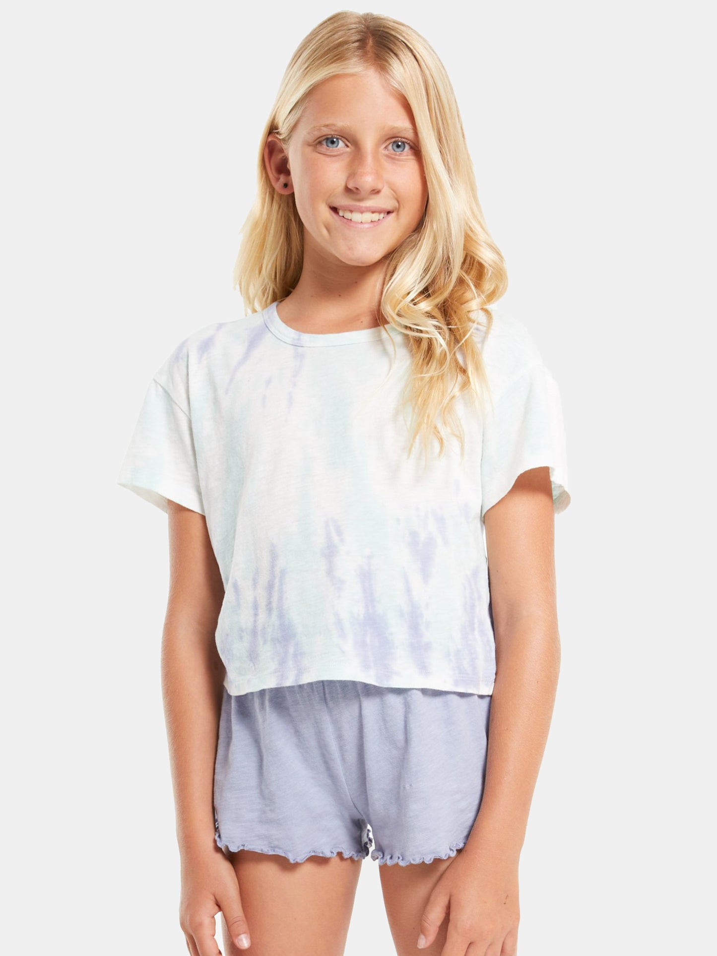 Z Supply Girls’ Nattie Tie-Dye Tee - Saint Bernard
