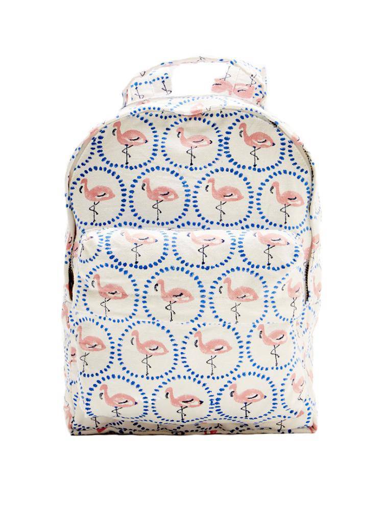Roller Rabbit Flamingo Circle Kobe Backpack - Saint Bernard