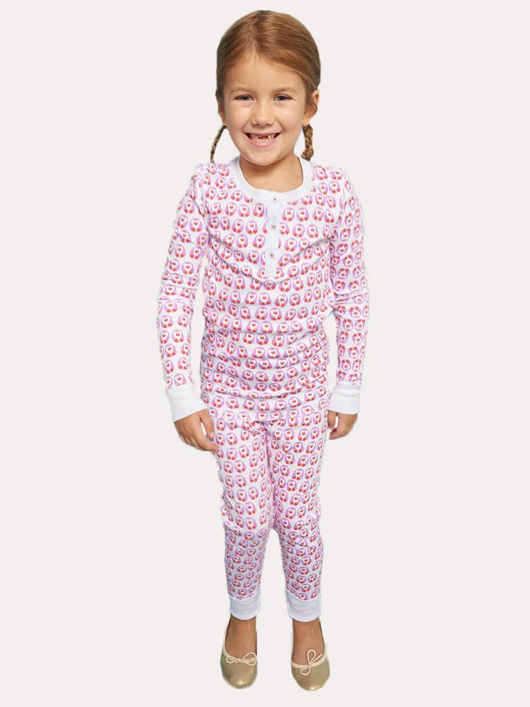 Roller Rabbit Kid's Love Birds Pajamas - Saint Bernard