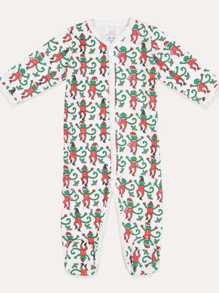 Roller Rabbit Infant Monkey Mas Footie Pajamas - Saint Bernard