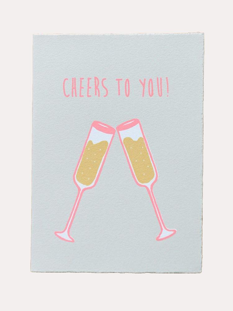 CHEERS CHAMPAGNE CARD - Saint Bernard