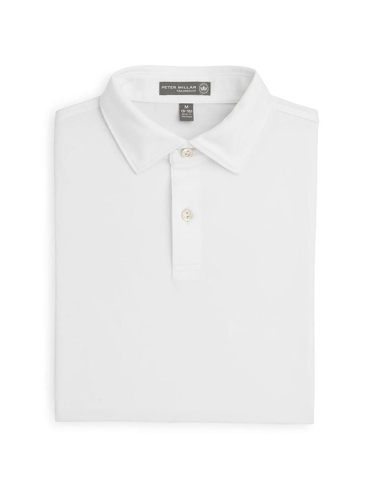 Peter Millar Boys' Solid Stretch Jersey Polo - Saint Bernard