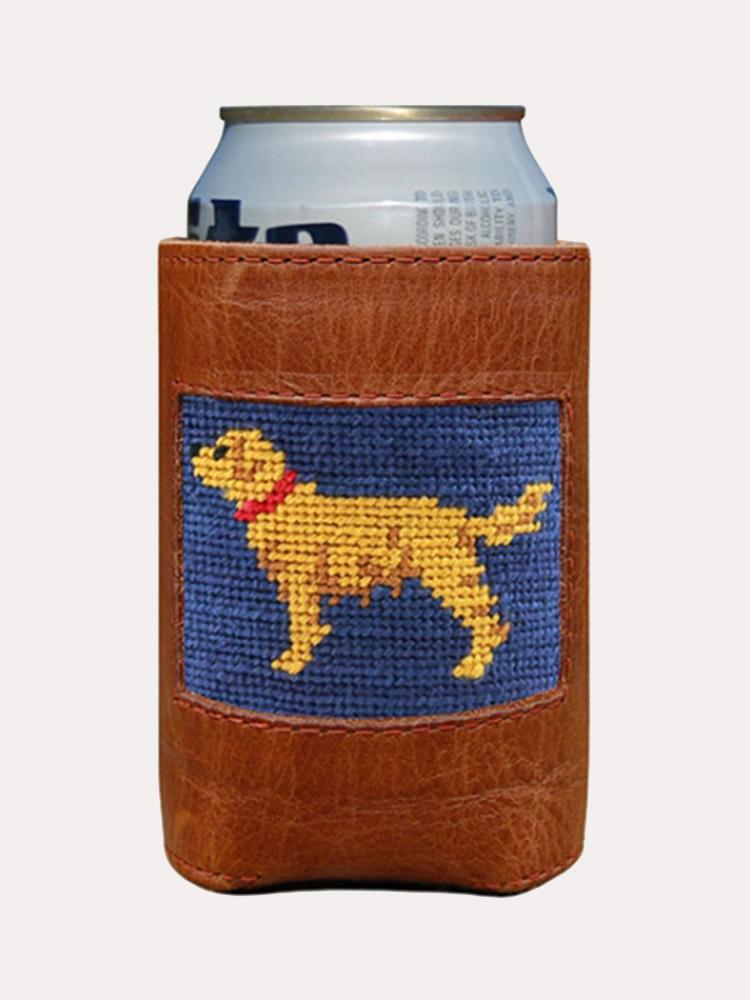 Smathers & Branson Golden Retriever Needlepoint Can Cooler - Saint Bernard